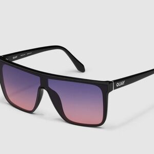 Quay Australia Nightfall Shield Shape Sunglasses